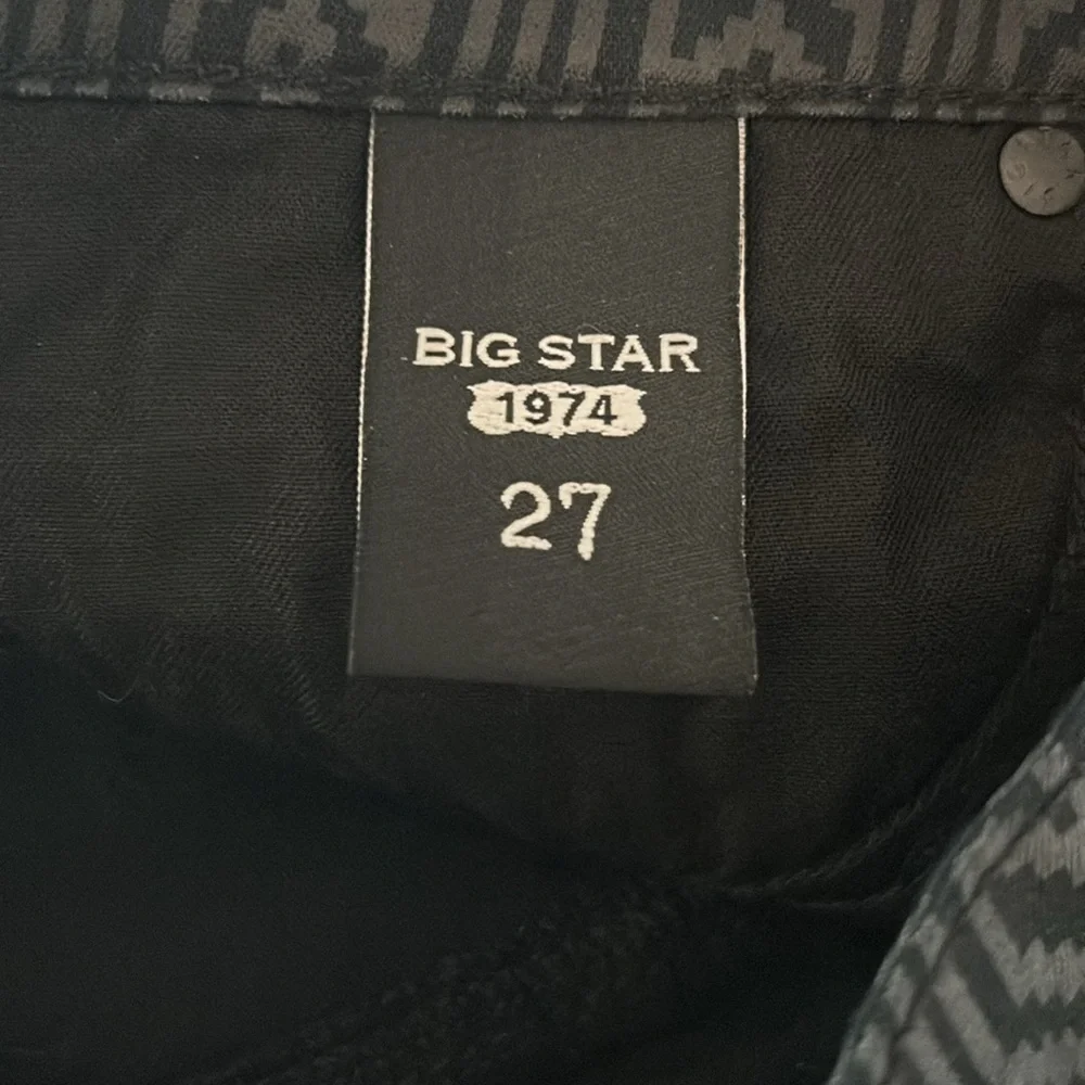 Big Star Alex Skinny jeans size 27 patterned embossed